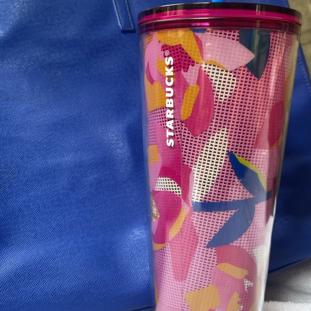Starbucks tumbler flower motif - Picture 2 of 4